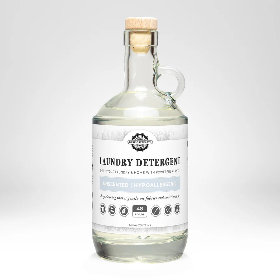 Liquid Laundry Detergent – Unscented/Hypoallergenic - Rustic Strength