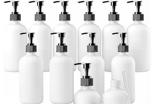 Glass 16 oz Refillable Soap Dispenser