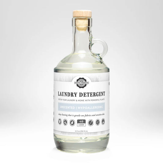 Liquid Laundry Detergent – Unscented/Hypoallergenic - Rustic Strength